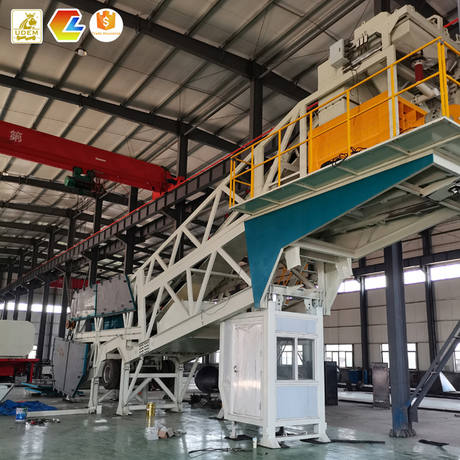 Portable Small Mini Mobile Concrete Batching Plant Factory Price for Sale Mix Station Plant